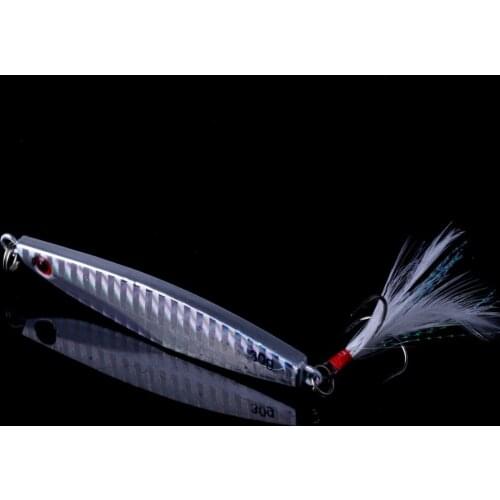 HENGJIA 6.8CM 30G 6# Hook Metal Lead Head Fishing lure sinking saltwater deepsea wobblers isca fishing tackle