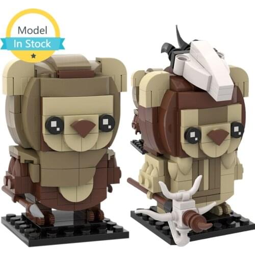MOC Building Block Logray Ewok Brickheadzby Space Wars Old Man Little Bear Bricks Kit Cub Figure Model Toys for childrens toys