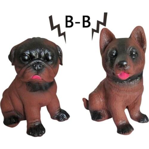 Cute Cartoon Dog Grunting Squeak Latex Pet Chew Toys for Dog Squeaker Chew Training Pet Products