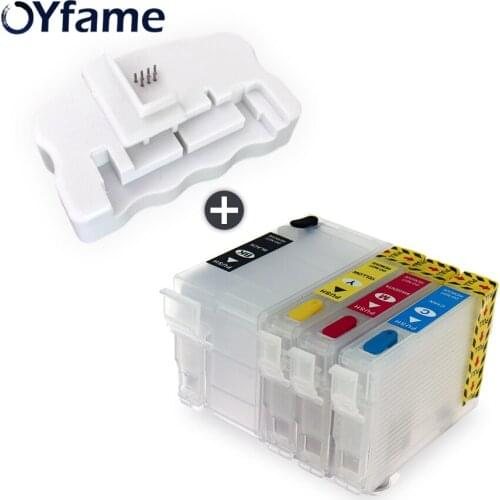 OYfame T3461 Refillable Cartridge For Epson T3461 T3462 T3463 T3464 Ink Cartridge with T3461 Original Ink Cartridge Resetter