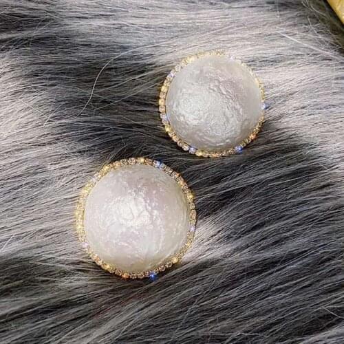 Fashion Big Pearl Earrings For Women 2020 New Personality Handmade Drop Earrings Wedding Party Jewelry Bijoux Gifts