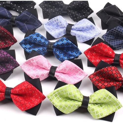 Fashion Men Bowtie Classic Shirts Bow tie For Men Women Bowknot Adult Pointed Bow Ties Cravats Wedding Plaid Bowties