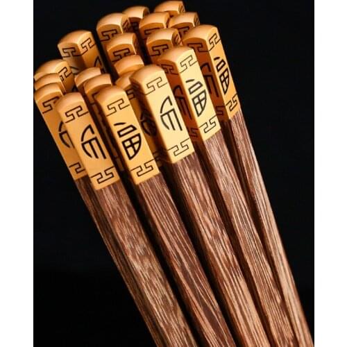 Dinnerware Set Wood Antibacterial Anti-slip High Temperature Resistant Sushi Food Chopsticks Korean Kitchen Supplie chopsticks