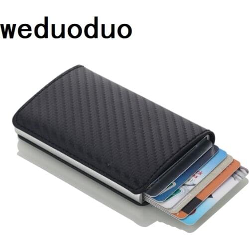 New Automatic Pop Up Credit Card Holder Men Aluminum Alloy Business ID Card Holders Slim Wallet for Men Fashion card holder