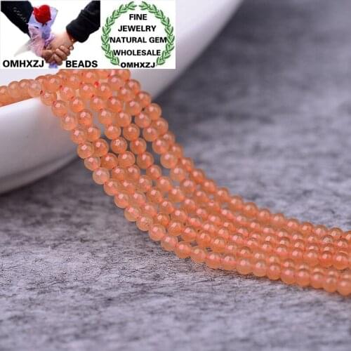 OMHXZJ Wholesale ZB321 2 3mm DIY Bracelet Necklace Jewelry Accessories Components Natural Stone Fine Red Aventurine Round Beads