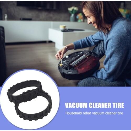 2pcs Tires Anti-Slip Wheel Cleaner Irobot Roomba Replacement Parts Vacuum for Women Household Cleaning Supplies