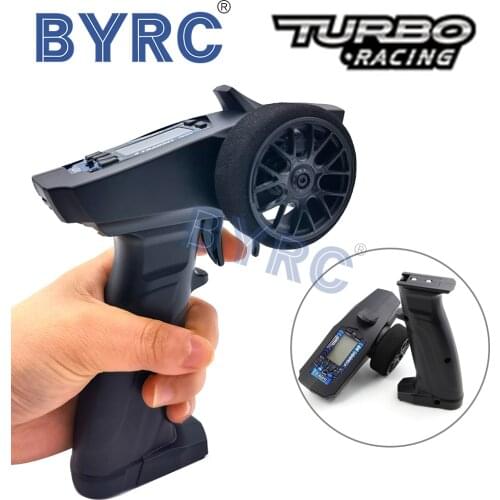 P32 Turbo Racing 91803G-C 2.4G 4CH VT system LCD Display Radio Transmitter Remote Controller with Receiver for RC Car Boat