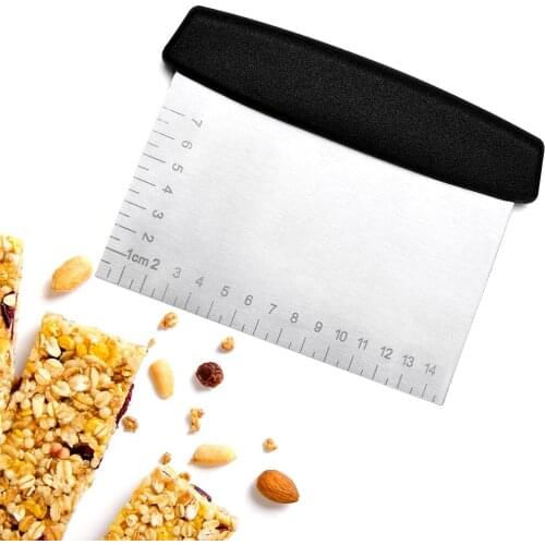 Stainless steel cutter, metal bakeware scraper shredder, very suitable for bread and pizza noodle cutters, kitchen baking tools