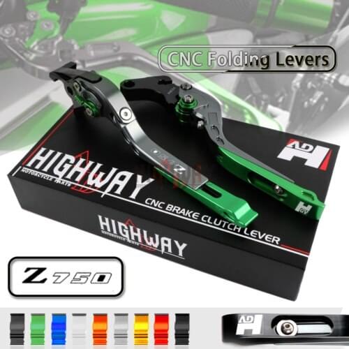 CNC Brake Handle Bar Lever Extendable Folding Adjustable Brake Clutch Levers For Kawasaki Z750S Z 750 S 2006-2008 2007