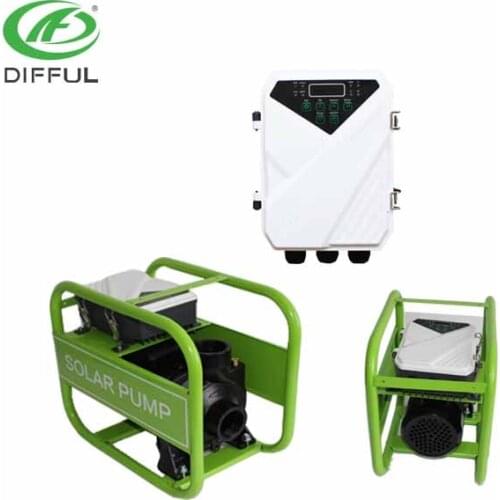 Solar powered system pump dc surface water