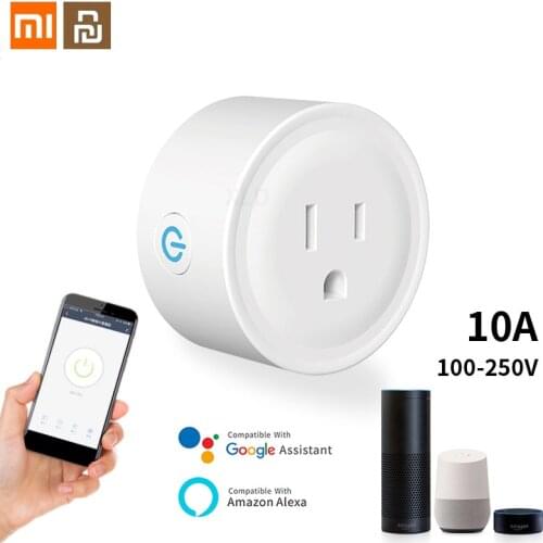 Xiaomi Youpin US WIFI Smart Socket Mobile Phone APP Timer Switch Works with Alexa Google Home Tuya App For Smart Home Remote