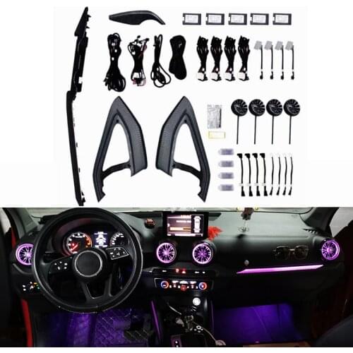 Advanced ambient light for Audi Q2 atmosphere light door led light dashboard replacement panel carbon fiber trim lamp