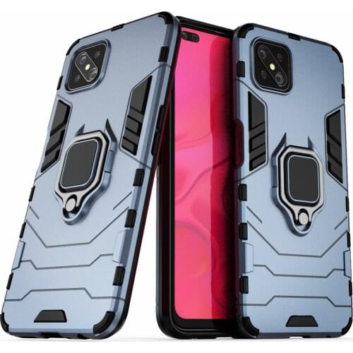 For Oppo Reno 4Z 5G Case Shockproof Ring Stand Bumper Silicone + PC Phone Cover For Oppo Reno 4 Z 5G For Oppo Reno4 Z 6.57inch