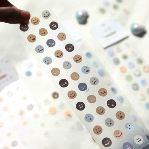 1Pcs Cartoon Smiley PET Washi Masking Tape Bullet Journal Scrapbooking Sticker Stationary School Supplies Decoration