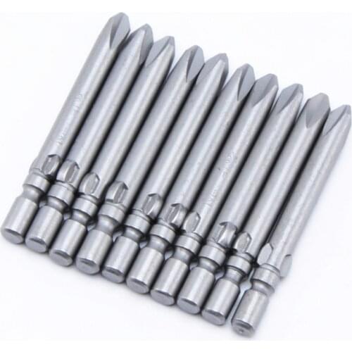 10Pcs 800 4mm Shank Magnetic Electric Screwdriver Bit Y Type Driver Bits 40MM Length