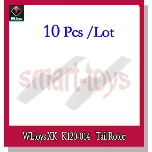 10Pcs K120-014 Tail Blade Rotor for Wltoys XK K120 RC Helicopter Spare Parts