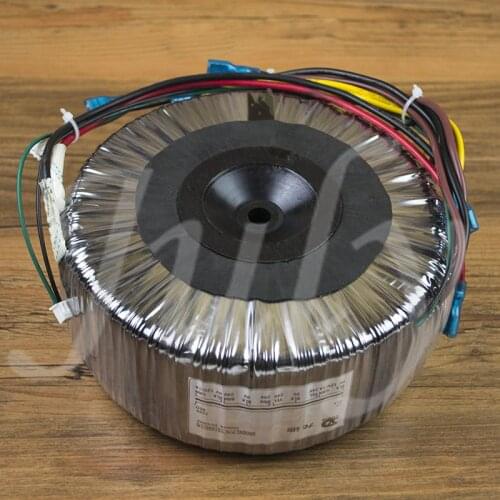 1000W 220v to dual 24v 2 sets + single 12v 2 sets of pure copper wire high power toroidal transformer, size 170mm*70mm