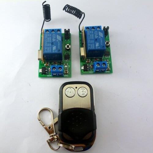 2 Key EV1527 Wireless 433M Large Power & 1 Channel Learning Code Receiver Delay Relay Switch for LED Smart Home