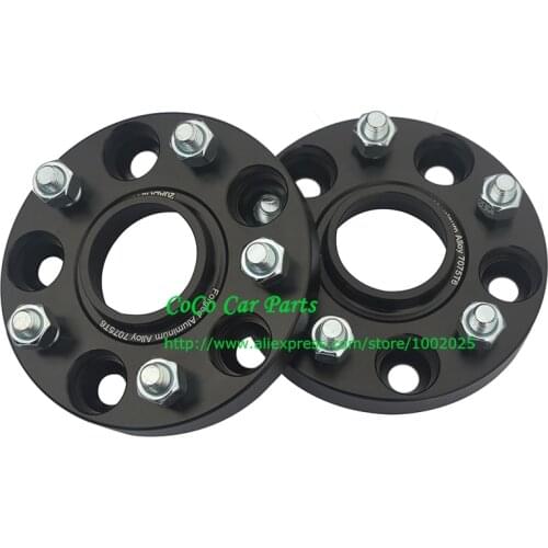 2 pieces 20mm thickness PCD5x120-72.6 Forged Alloy Tire Flange Car Wheel Spacer Adapter (THD: 14X1.5)