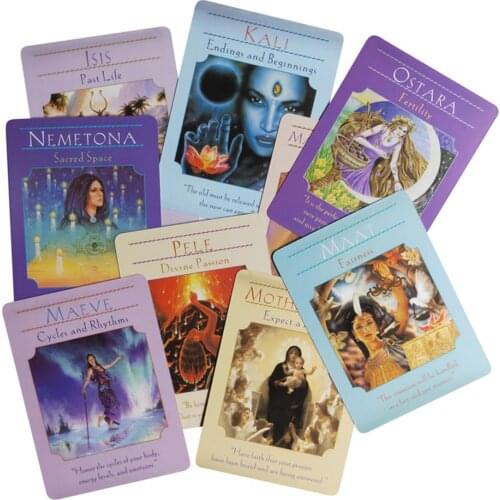 44 Sheets Goddess Oracle Cards Full English Beauty Cards Game Party Playing Card Board Game Divination Fate For Beginner Lover