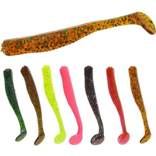 5pcs 8cm 2.8g soft lures Easy Shiner Soft Wobblers Fishing Lure Silicone Double Swimbaits isca Artificial Carp Fishing Tackle