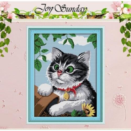 Free Ship A Cat Counted Cross Stitch 11CT 14CT Cross Stitch Sets animals Cross Stitch Kits for Embroidery Home Decor Needlework