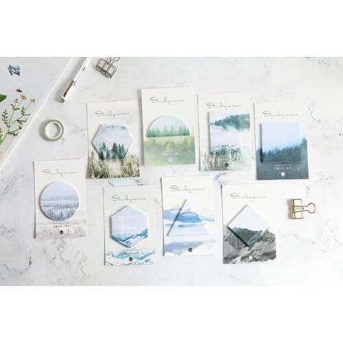 Green mountain sticky note memo pad(1pack)
