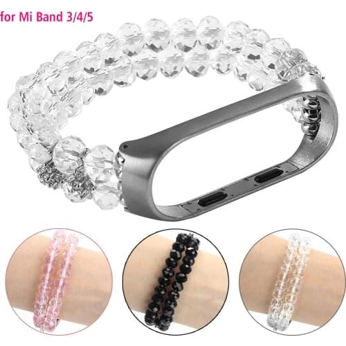 Handmade Bracelet for Xiaomi Mi Band 4 Strap, Mi Band 5 Miband 3 Wristbands Replacement Bands Accessories Elastic Straps Jewelry