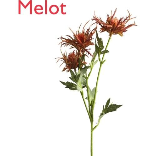 Artificial Flower Alpine Eryngium Decorative Grass Home Wedding Decoration American Idyllic Flower Arrangement terrarium vase