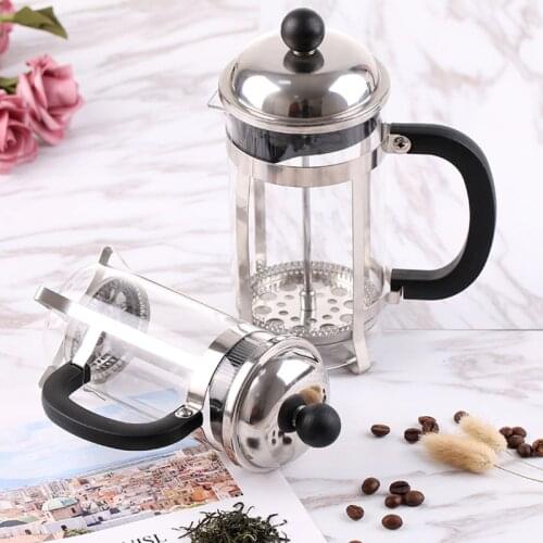 Coffee Pot Stainless Steel French Press Scented Tea Oolong Maker Filter Kettle Cold Brew Milk Pitcher Percolator Prensa Francesa