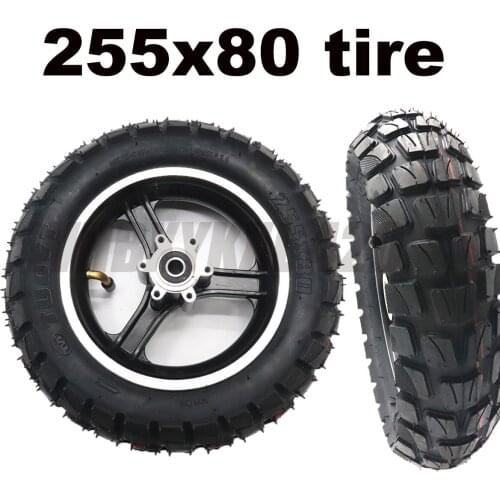 80 / 65-6 10x 3.0 Tire 255x80 Wheel Hub For 10 Inch Electric Scooter Zero 10x Dualtron Kugoo M4 Thickened And Widened Tires