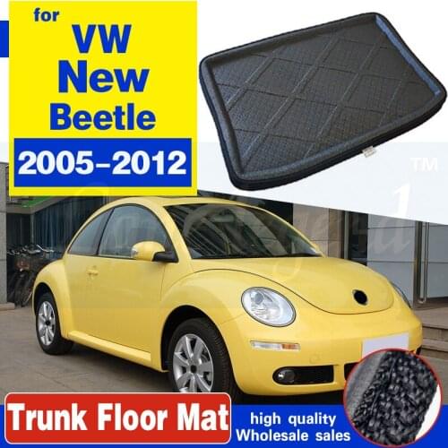 For VW New Beetle 2005-2012 Boot Mat Rear Trunk Liner Cargo Floor Tray Carpet Mud Pad Guard Protector Accessories