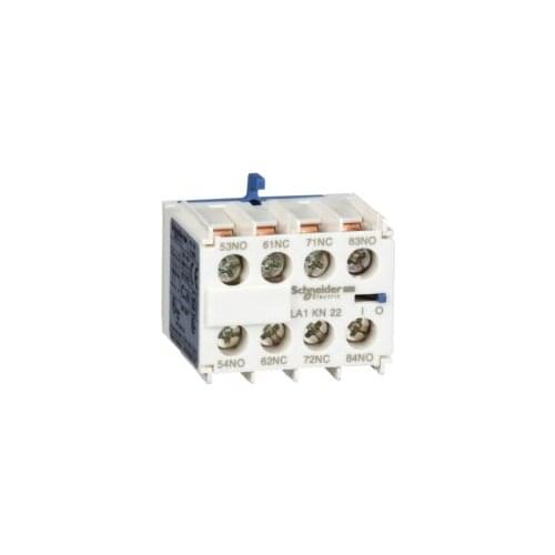 LA1KN LA1KN22 LA1-KN22 Auxiliary contact block, TeSys K, 2NO + 2NC, front mounting, screw clamp terminals