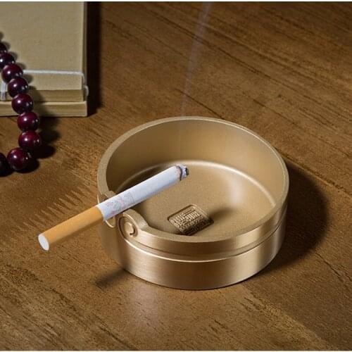 High grade luxury GOOD LUCK Royal Handmade brass Ashtray statue HOME company office business BEST MALE MEN birthday GIFT