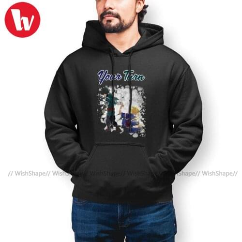 Nice Deku Hoodies My Hero Academia All Might Your Turn Midoriya Hoodie Cotton Streetwear Hoodies Long Warm Pullover Hoodie