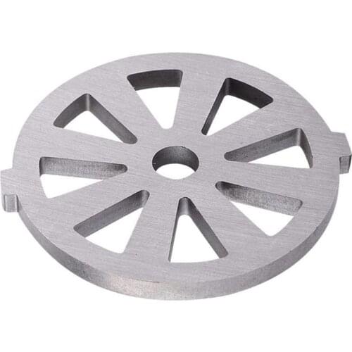 Meat Grinder Cutting Stainless Steel Cutterhead Plate Disc Knife 7mm Hole Guaranteed Plate Disc Machinery Parts ,Silver