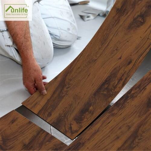 Yellow Teak Wood Grain Wall Wallpaper DIY Waterproof Self-adhesive Ground Sticker For Bedroom Home Design Wall Floor Decor Decal