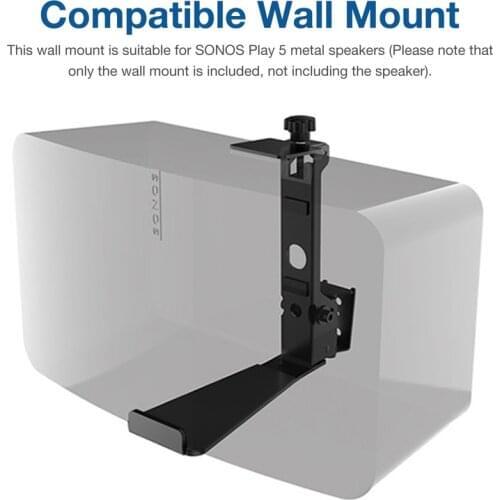 Wall Mount Speaker Wall Mounted Bracket for SONOS Play 5 WIFI Wireless Speaker Wall Mount Holder S-5