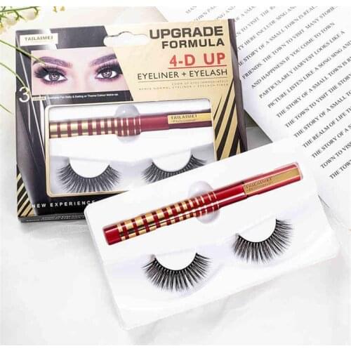 Natural Long Lasting Waterproof Anti-oil Not-blooming Thick Black Eyeliner Pen Eyelashes 3 Colors Optional 2021 NEW TSLM1