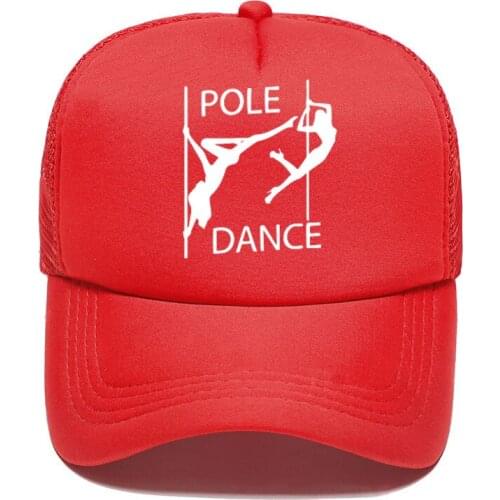 Newest Pole Dance Funny printing Mesh Hats For Men Women Sexy Dancer Casual Hats Hip Hop Baseball Caps Adjustable visor cap