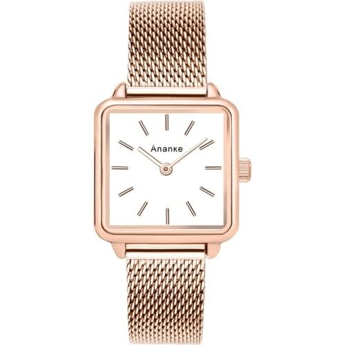 2021 new Japanese quartz movement luxury brand ladies watch stainless steel mesh water ladies watch