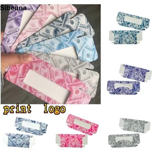 Wholesale paper eyelash packaging box lash boxes packaging dollar custom own logo for 10mm-25mm mink eyelashes case bulk makaeup