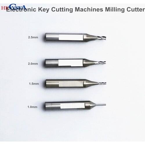 Original Raise Durable Anti-breakage Milling Cutter Tungsten Steel End Mill for Vertical Key Cut Machine 1.5 2.0 2.5MM