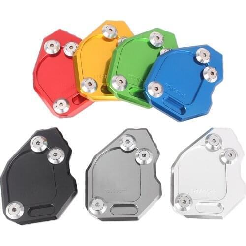 CNC Motorcycle Kickstand Foot Side Stand Extension Pad Enlarge Support Plate For BMW F800GSR 2008 2009 2010 2011 2012 2013 2014