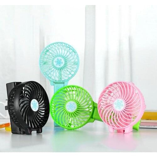 Portable Mini USB Fan Ventilation Foldable Air Conditioning Fans Hand Held Cooling Fan For Office Home Rechargeable Fan
