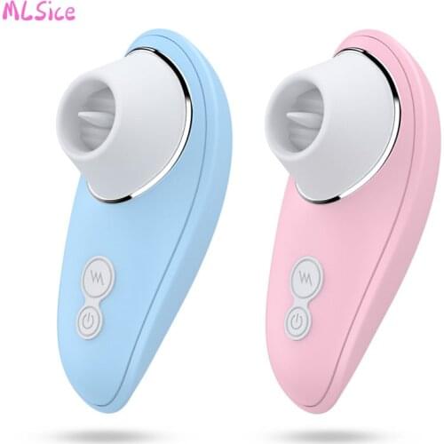 G-spot Clitoral Sucking Silicone Vagina Mini Sucker Waterproof Licking Tongue Vibrators Sex Toy With 12 Modes For Women Couple