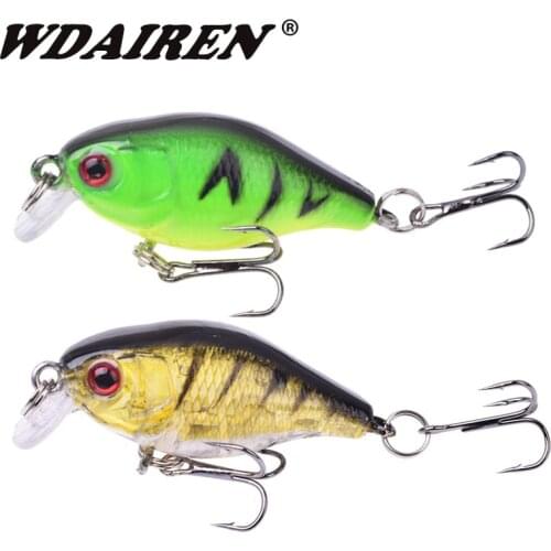 WDAIREN Crank Fishing Hard Lures 45mm 4g Floating Minnow Wobbler Tackle Artificial Topwater Swimbait For Trout Bass Crankbait