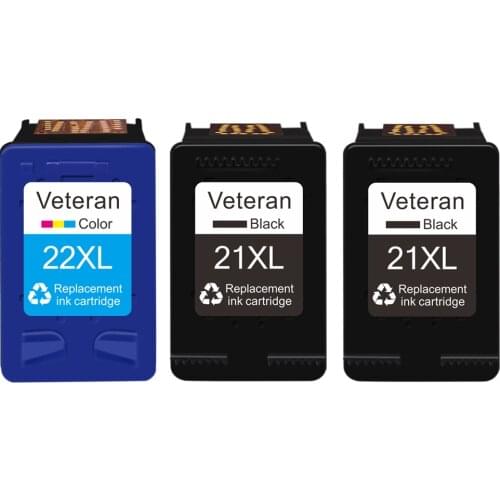 Veteran 21xl 22xl replace ink Cartridges for hp 21 22 for hp Deskjet F2280 F2180 F4180 F300 F380 F2100 F2200 printers