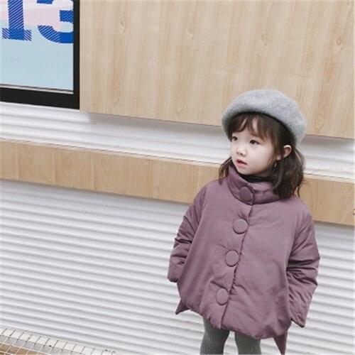 2 3 4 5 6 Y Toddler Girls Winter Coat Thicken Warm Down Jacket For Girls Turtleneck Solid Snow Wear Kids Clothes Baby Outerwear