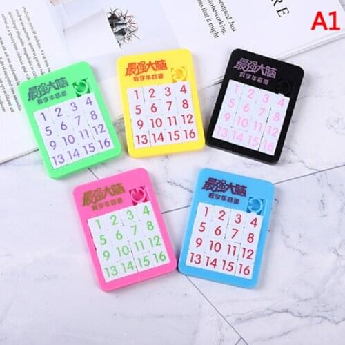 1Pcs 3D Slide Puzzle Numbers Alphabets Learning Jigsaw Game Toys Puzzles Gift